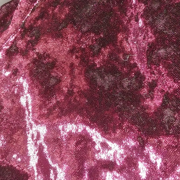 Ardenes Burgundy Red Velvet shirt - Picture 4 of 4